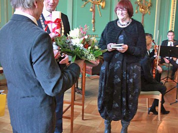 Verleihung der Ehrenmedaille der Stadt Cottbus an Karin Heym