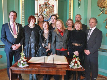 Verleihung der Ehrenmedaille der Stadt Cottbus an Karin Heym